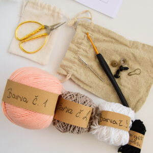 DIY háčkovací set Sobína kompletní – více barev