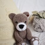 DIY háčkovací set medvídek ňuňan bez brožurky, nůžek a háčku č.4- více barev