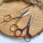 Vintage nůžky s květinovým vzorem