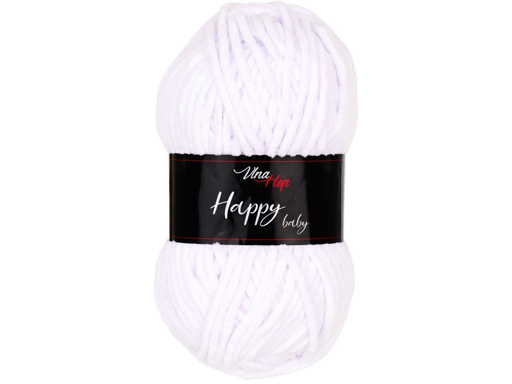 Vlna-Hep Happy baby –  4002 bílá